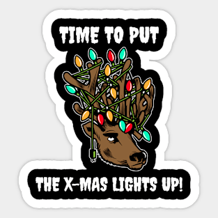 Time to put up the xmas lights Sticker